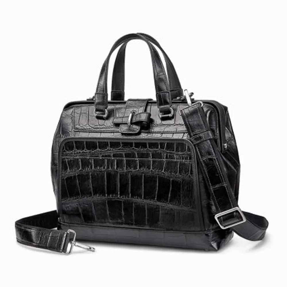 

gete new Crocodile Men handbag Large Capacity Bag Business One single male crocodile Bag briefcase