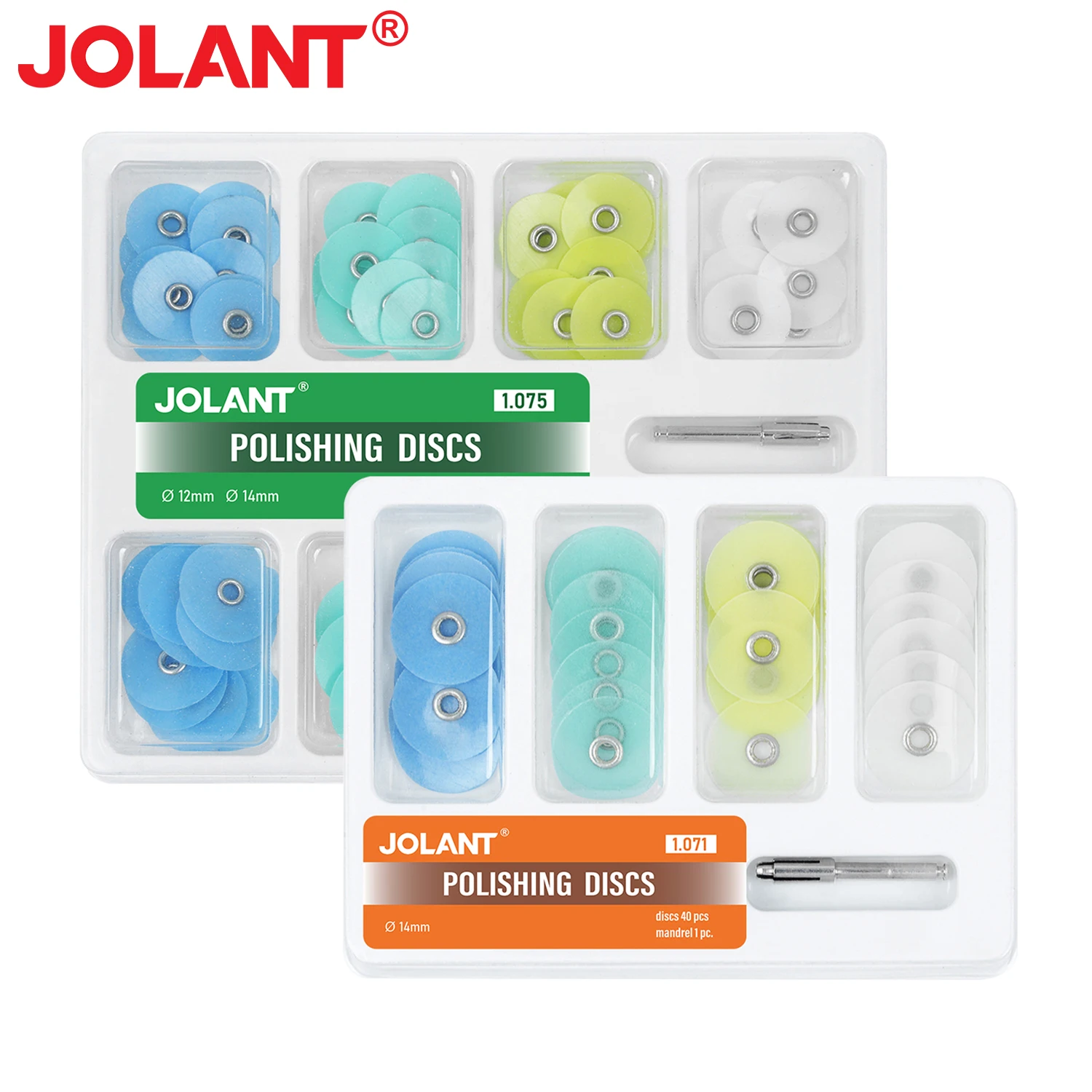 

JOLANT 40/80Pcs Dental Polishing Discs Gross Reduction Contouring Mandrel Stripes Set Dental Materials Teeth Whitening