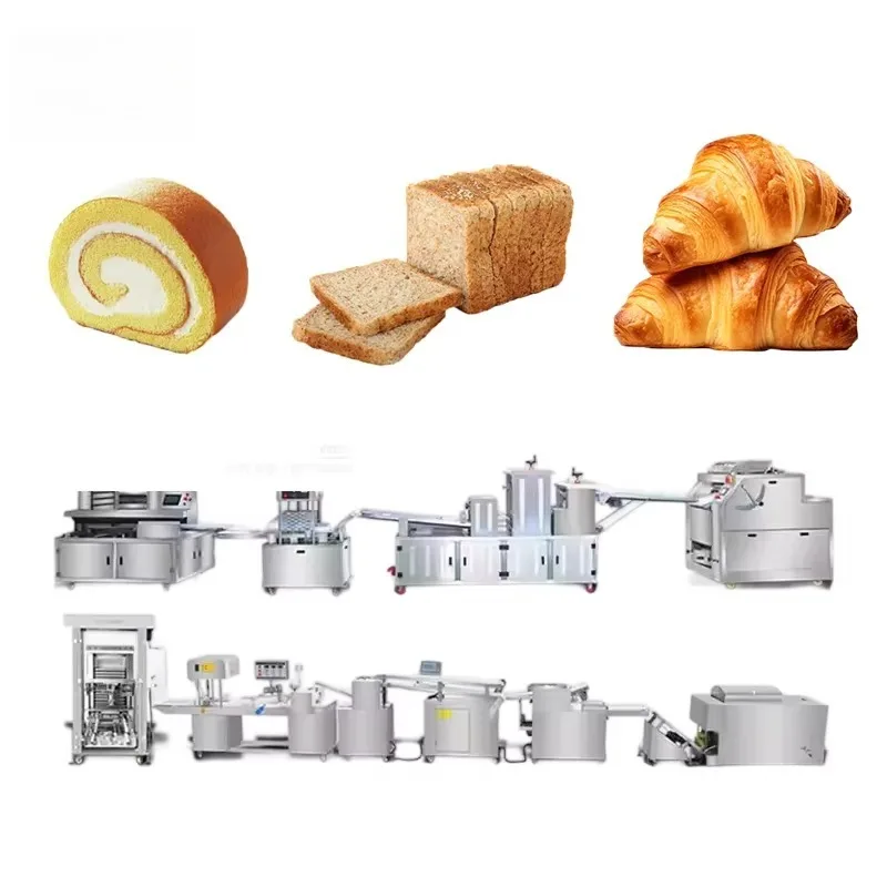 Toast Production Line Bread Production Line Bread Machine French Baguette Bread Maker Hamburger Bun Making Machine