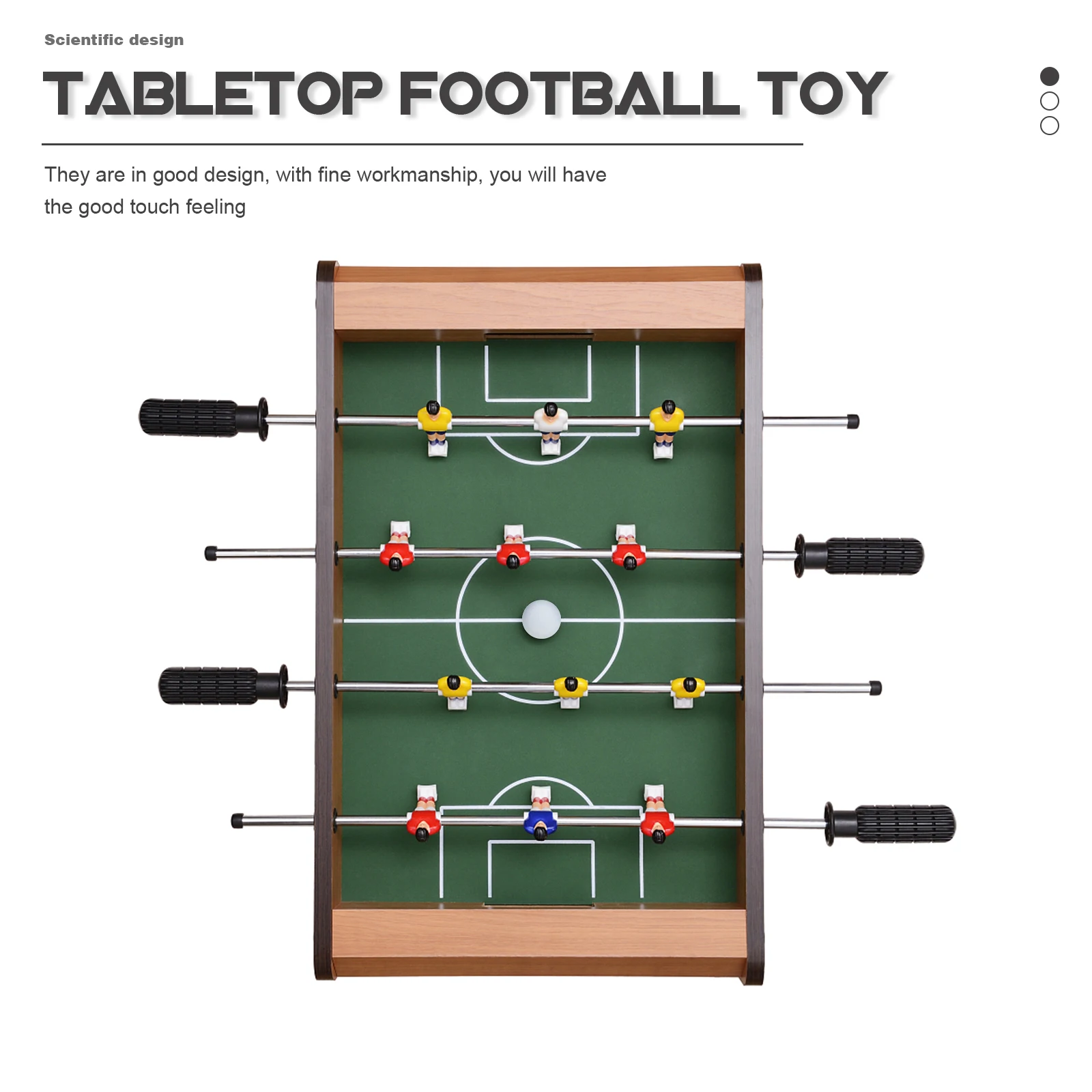 

3Pcs Replaceable Foosball Balls Fine Workmanship for Micro Landscape and Kid Room Decoration Mini Balls Foosball Accessory