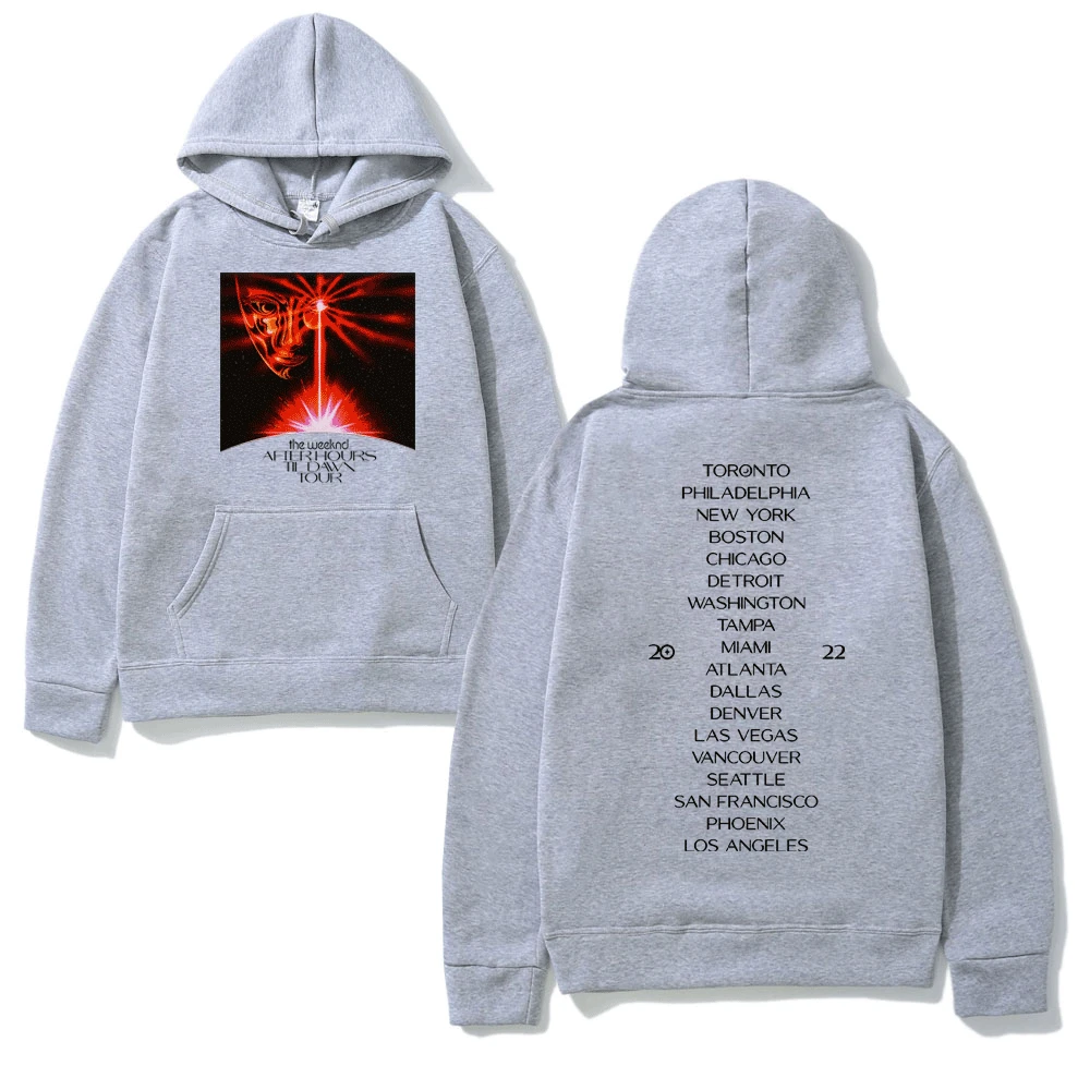 The Weekend After Hours Til Dawn Tour 2023 Hoodie Hip Hop Music After Hours Til Dawn Concert Fashion Long Sleeve Casual Pullover