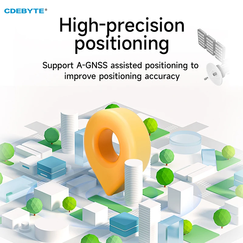 Modulo di posizionamento satellitare multimodale GNSS Modulo GPS BDS/GPS/GLONASS/GALILEO CDEBYTE E108-GN04 Fori per timbri UART di piccole dimensioni