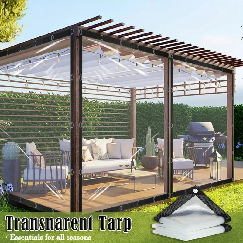 Transparent rainproof shading cloth tarpaulin Lightweight waterproof tarpaulin cover tarpaulin transparent rainproof cloth