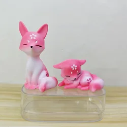 Anime Yae Miko Fox Figure Genshin Impact Figurine Action Figures Q Version Pvc Collection Cute Model Doll Toy Gifts Car ornament