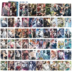 55Pcs/Set Comic Game Light and Night Laser Lomo Card Osborn Evan Sariel Charlie Figure HD Photo Card Postcard Fans Collection