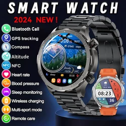 2024 für Xiaomi robuste militärische Smartwatch Männer GPS Track Kompass NFC Amoled Bildschirm Bluetooth Anruf wasserdichte Outdoor-Smartwatch