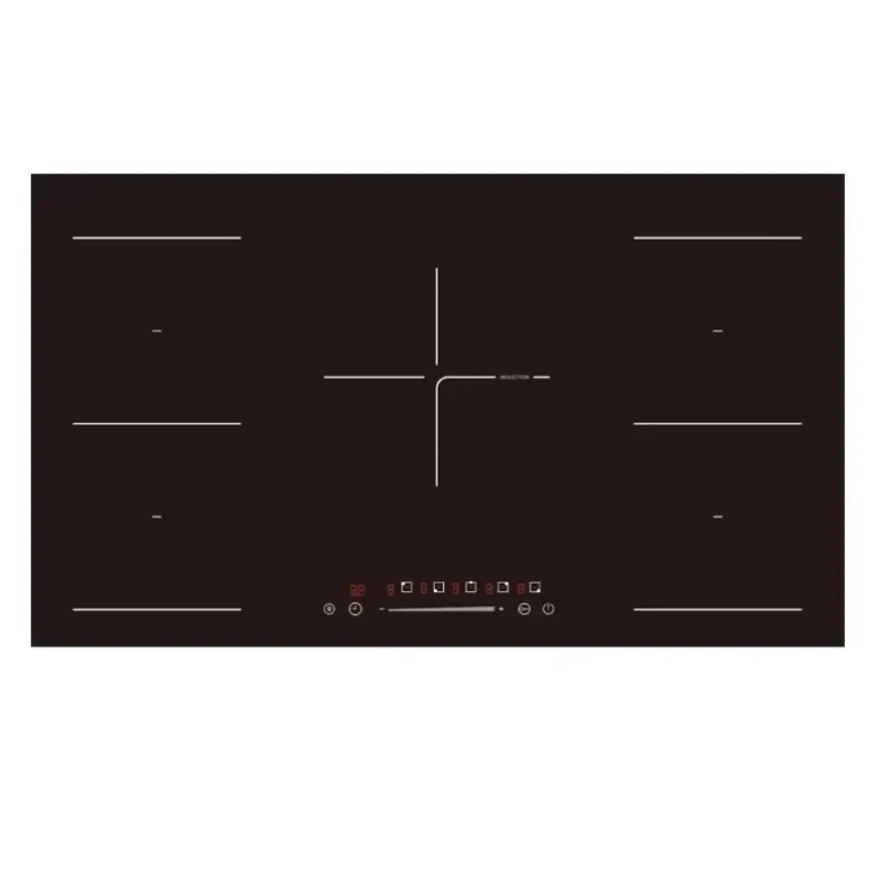 Best Selling 5 Burner Electric Induction Cooktop Hob Built-in Touch Control Stainless Steel 9000W Energy Efficient Class