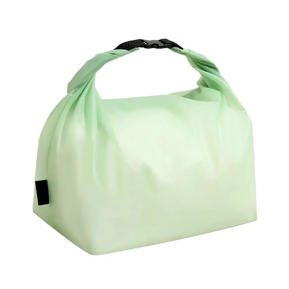 Silicone Coated Travel Bag, Large Opening Buckle Design,Portable Toiletry Organizer, for Washing Up or Swimming