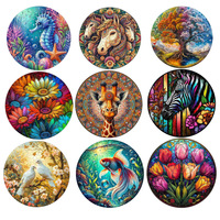 Lovely Wood Jigsaws for Adult Kids Landscape Wooden Animal Puzzles Distinctive Party Game Gifts Giraffe Shaped Wooden Puzzle