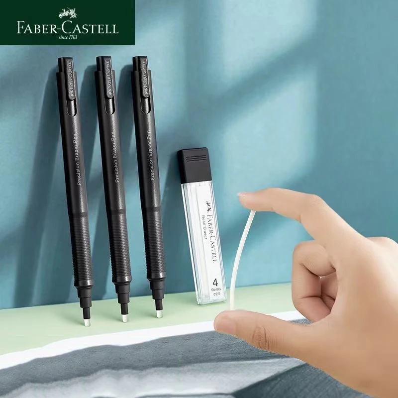 Faber-Castell Eraser Retractable Automatic Pencil Rubber High Precision Pencil Eraser Correction Tools School Office Stationery