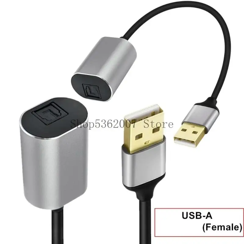 

USB A to Sound Adapter USB A to SPDIF Female Digital Converter Connector For Computer Laptop Home Theater Accessories 40JB