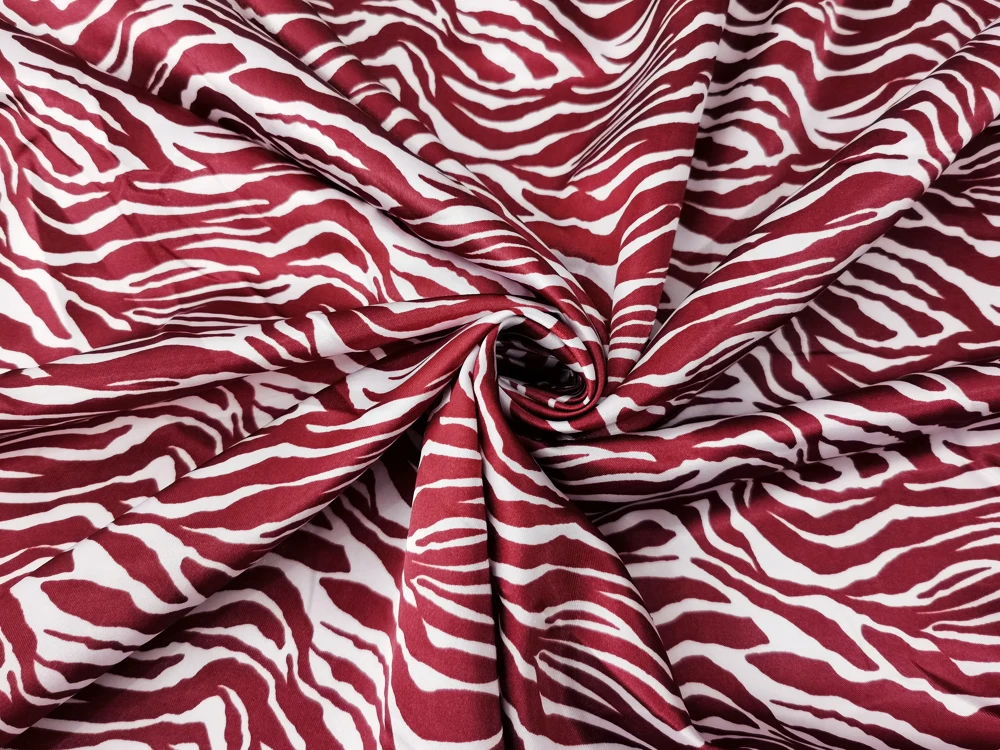 1 Meter x 1,48 Meter gestreifter Zebra-Satin-Druckstoff, weiches Futter – Detail 20
