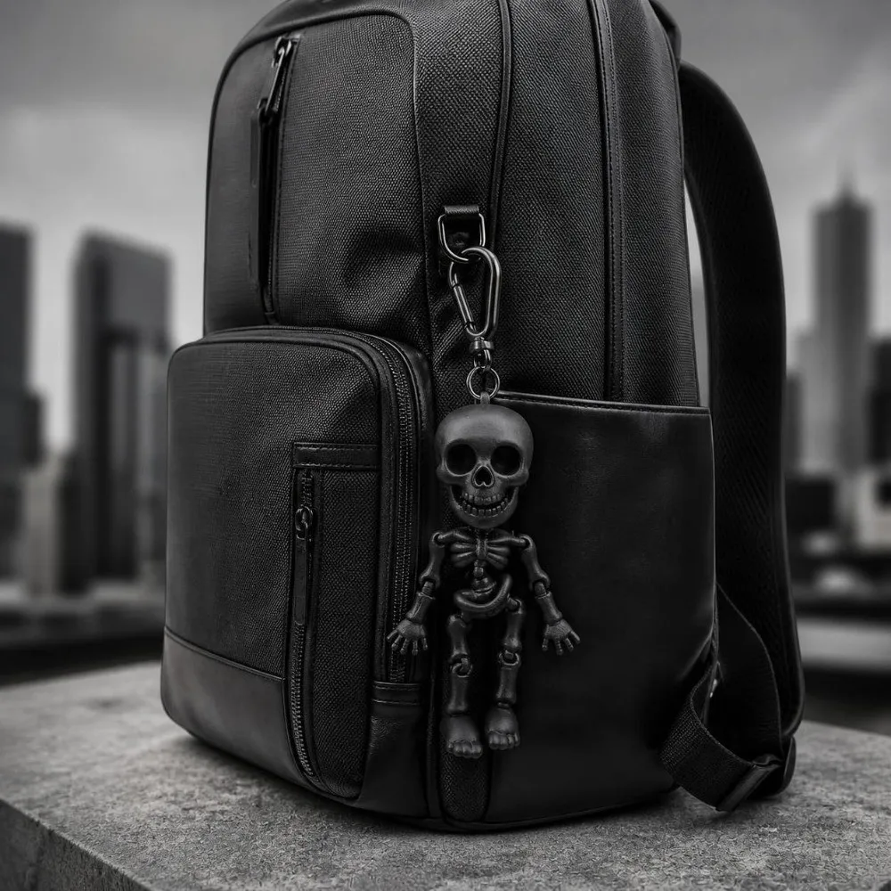Decoration Skeleton Keychain Hanging Ornaments 3D Printed Skull Bag Charm Gothic Punk Funny Articulated Skeleton Pendant