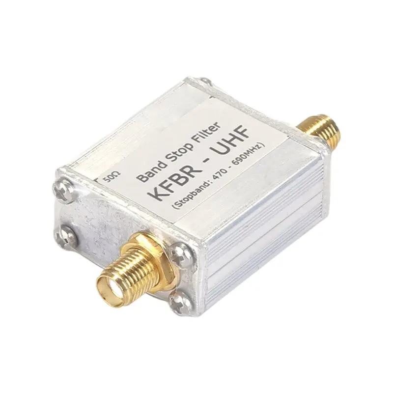 Super Deal -UHF Band 470-690Mhz Stop Filter 5G Signal Blocker Low Insertion Loss 3W RF Design