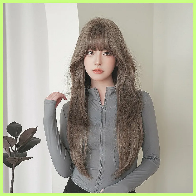 

Новый женский парик: длинный, прямой, с легким эффектом завивки, из натурального синтетического волокна, летняя горячая распродажа