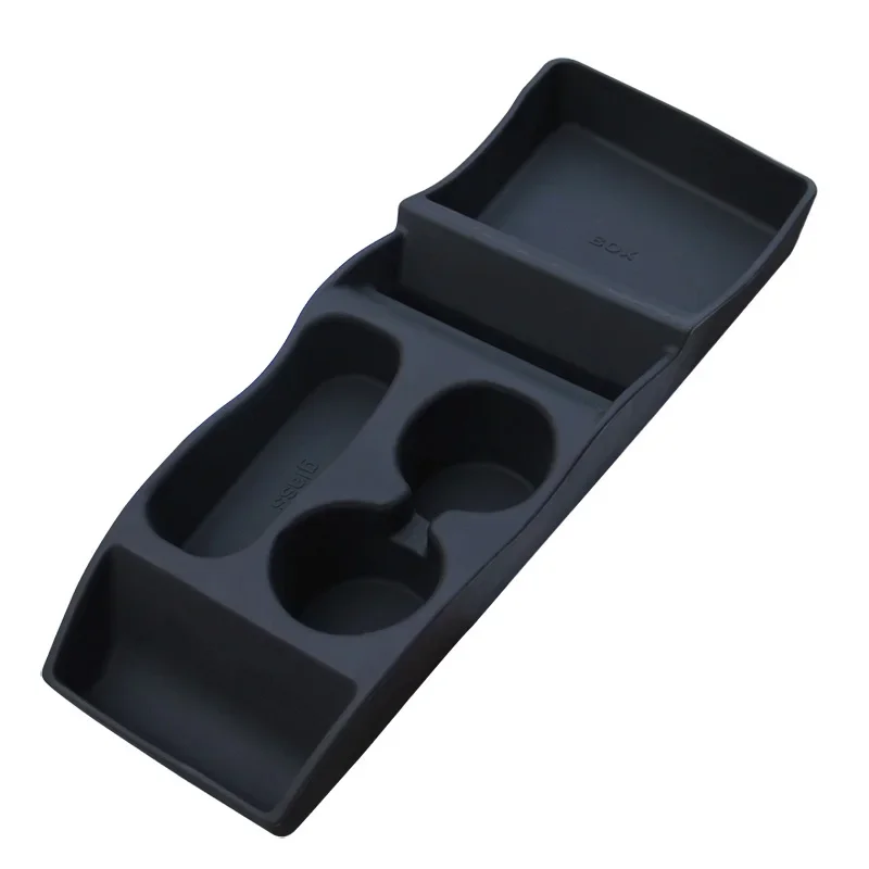 

For Tesla Model S 2012-2016 Car Central Armrest Storage Box Center Cup Phone Holder Glasses Box Organizer Auto Accessories