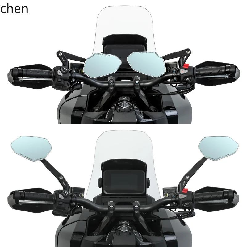 

ZML Suitable for ADV350 Rearview Mirror RM03 Large Field of View Wide Angle Folding Aluminum Alloy Reflector