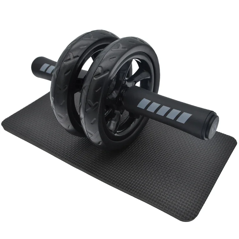 No Noise Abdominal Wheel Ab Wheels Roda Abdominal Exercise Rollers with Mat for Exercise Fitness Large Equipment Muscle Trainer