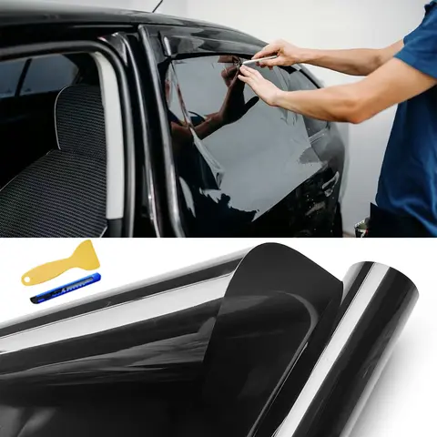 50cmx3m Car Window Privacy Tint Film Auto Vinyl Anti Look Glass Sticker Foils Ceramic Summer Solar UV Protector Mirror Films