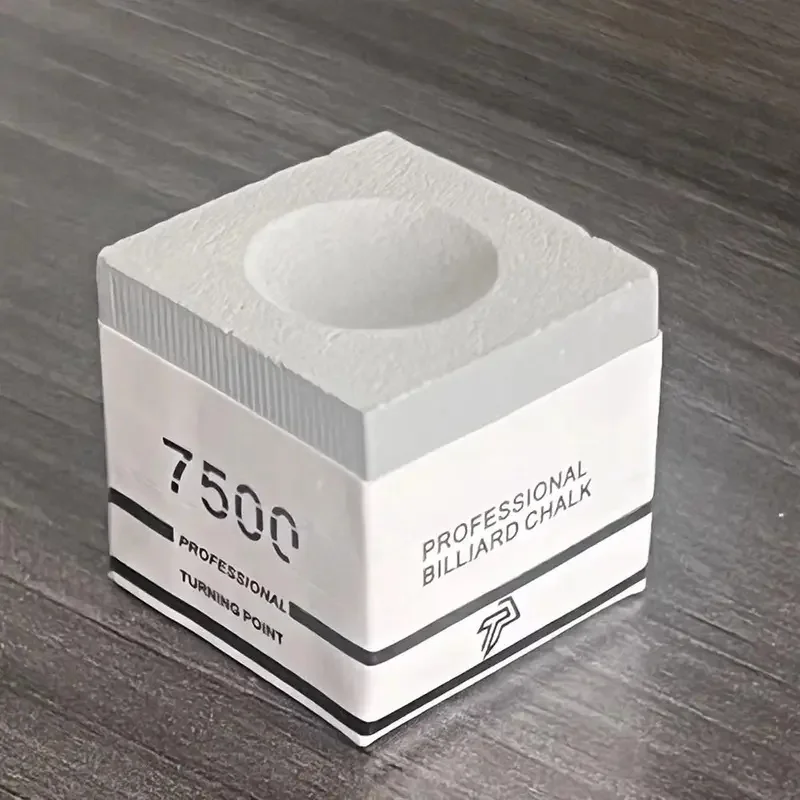 Square TP7500 Billiard Chalk Grey Non-slip Snooker Neutral Pool Chalk Fine Powder Billiard Pool Chalk Billiard Accessories