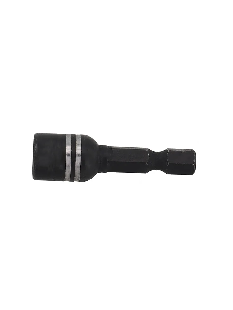 8mm Hex Socket Adapter with 1/4 Inch Drive Shank for Use in Drill-Driven Fastening Systems and Manual Screwdriver Extensions