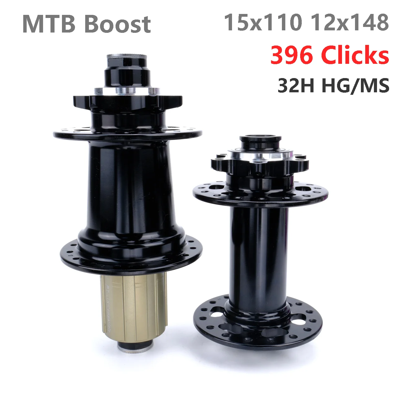 MTB 396 Clicks Super Loud 32H Boost Bicycle Hub 15x110 12x148 HG