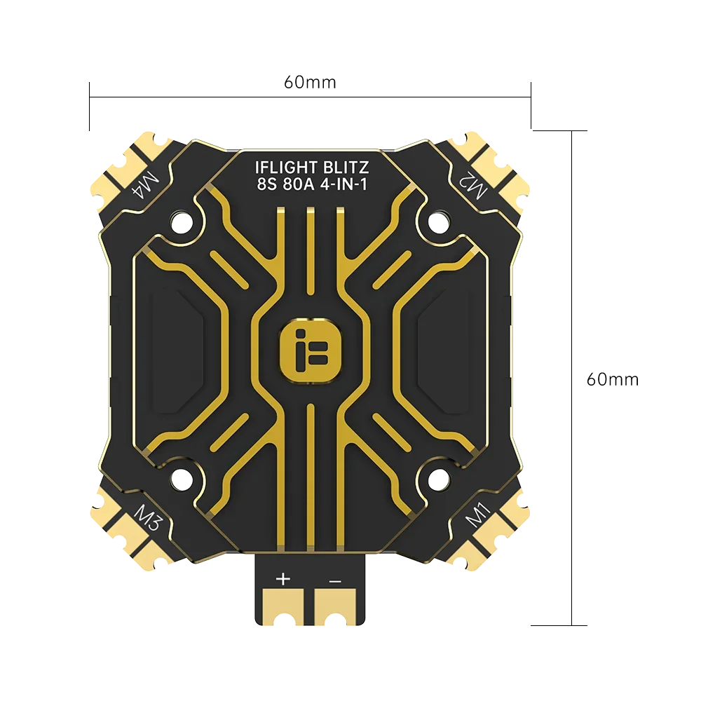 IFlight BLITZ E80 Pro 4-IN-1 ESC (G2) mit 35 x 35 mm Befestigungslöchern für RC FPV Racing Drone