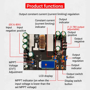 ZK-SJ30 700W عالية الطاقة التلقائي تعزيز وحدة الطاقة MPPT وحدة التحكم بالطاقة الشمسية 30A وحدة طاقة منظم الجهد المقوم المتزامن أعلى 12 مبيعات 700 واط لوحة شمسية - رقم 4