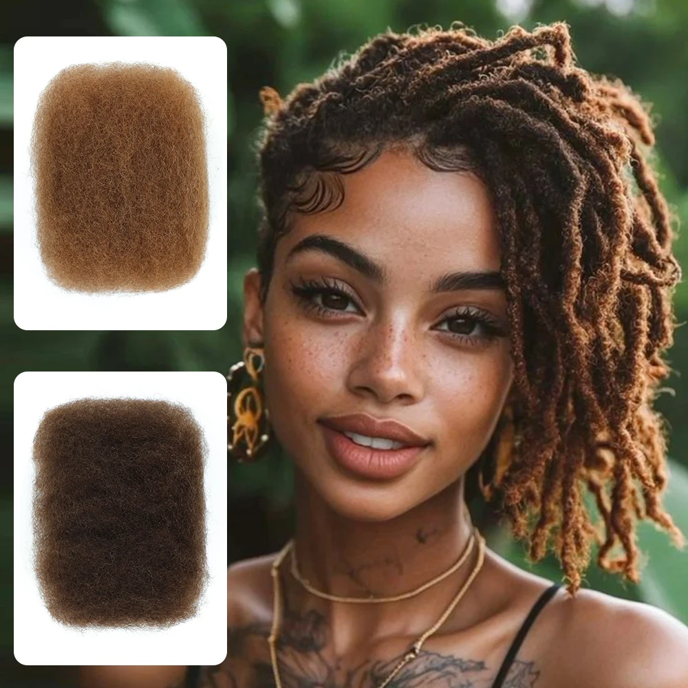 الأفرو غريب السائبة 100% الشعر البشري السائبة ل وصلات شعر Dreadlock 50 جرام/قطع Locs تويست تجديل الشعر الكروشيه للنساء السود