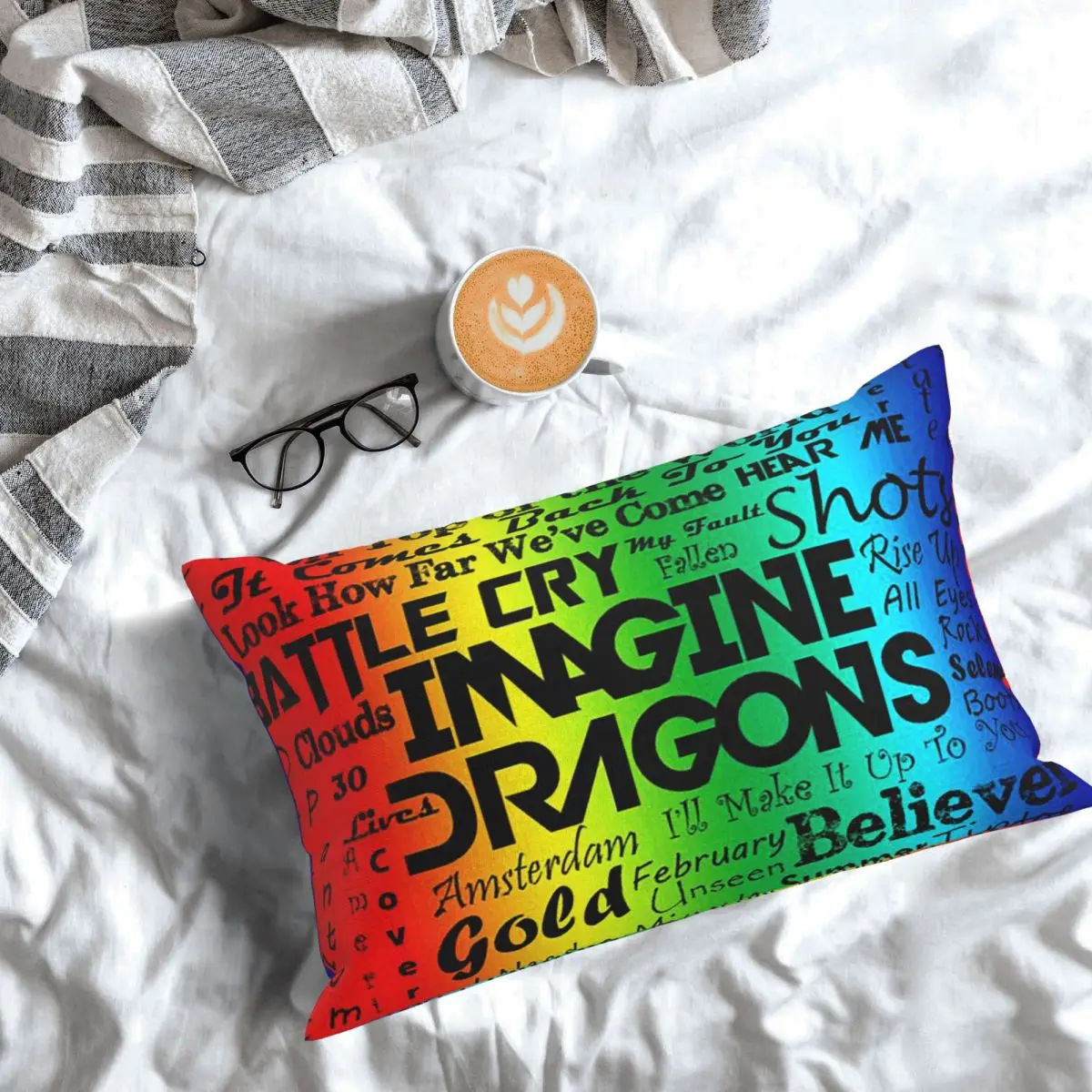 Imagine Dragons Rectangle Pillowcase Cushion Cover Decor Bedroom Bed Home Comfort Throw Pillow