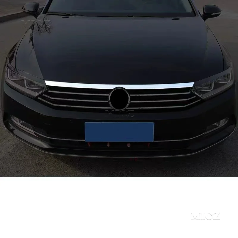 Dla Volkswagen Passat B8 Auto Styling Variant Front Hood Engine & Front Head Light Lamp Eyelid Eyebrow Cover Trim 2017-2022