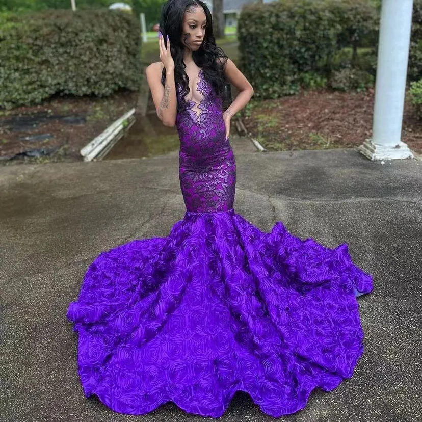 Purple Mermaid Prom Dresses For Black Girl Sequined Appliques Sleeveless Tight Formal Sexy Evening Dress African Customized - AliExpress 320 Purple Mermaid Prom Dresses For Black Girl Sequined Appliques Sleeveless Tight Formal Sexy Evening Dress African Customized - AliExpress 320