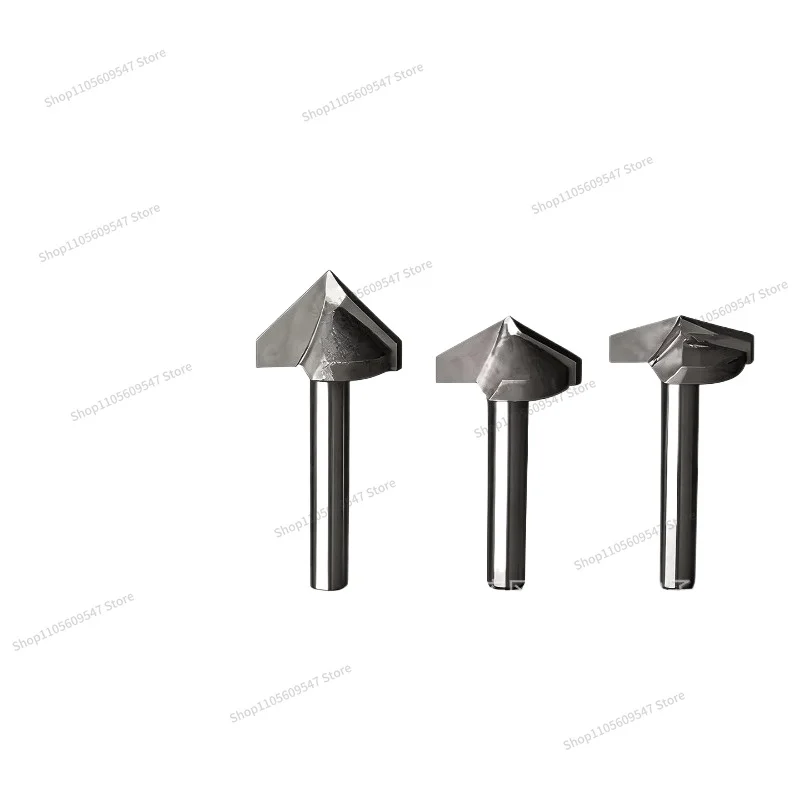 For Milling Cutter 3D Computer V-shaped, Tungsten Steel Chamfering Cutter 60 Degrees 75  90  120  135  140