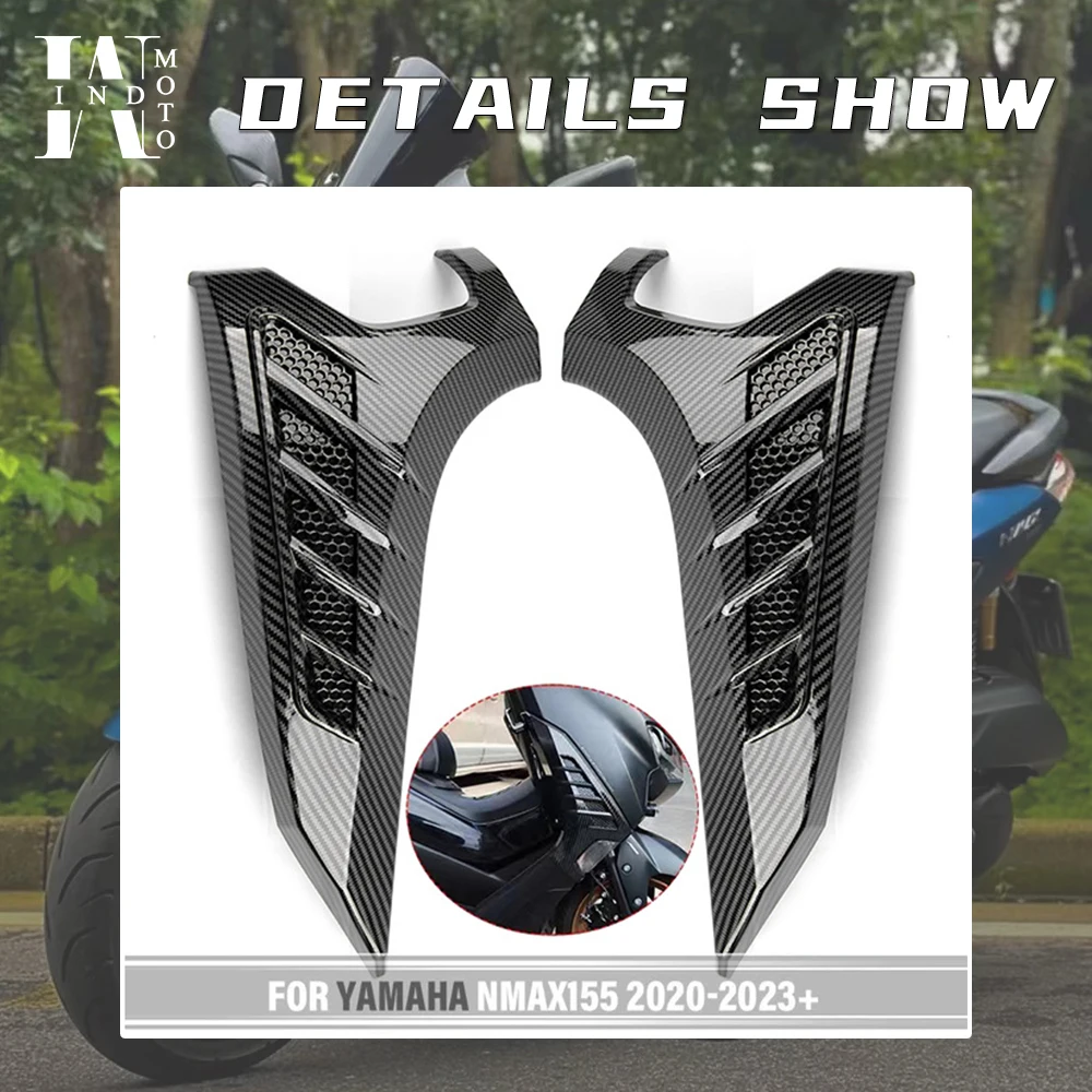 ABSカーボンファイバーサイドスイート,フロントフェアリングパネル,nmax 155, 2017-2024用サイドコンボ