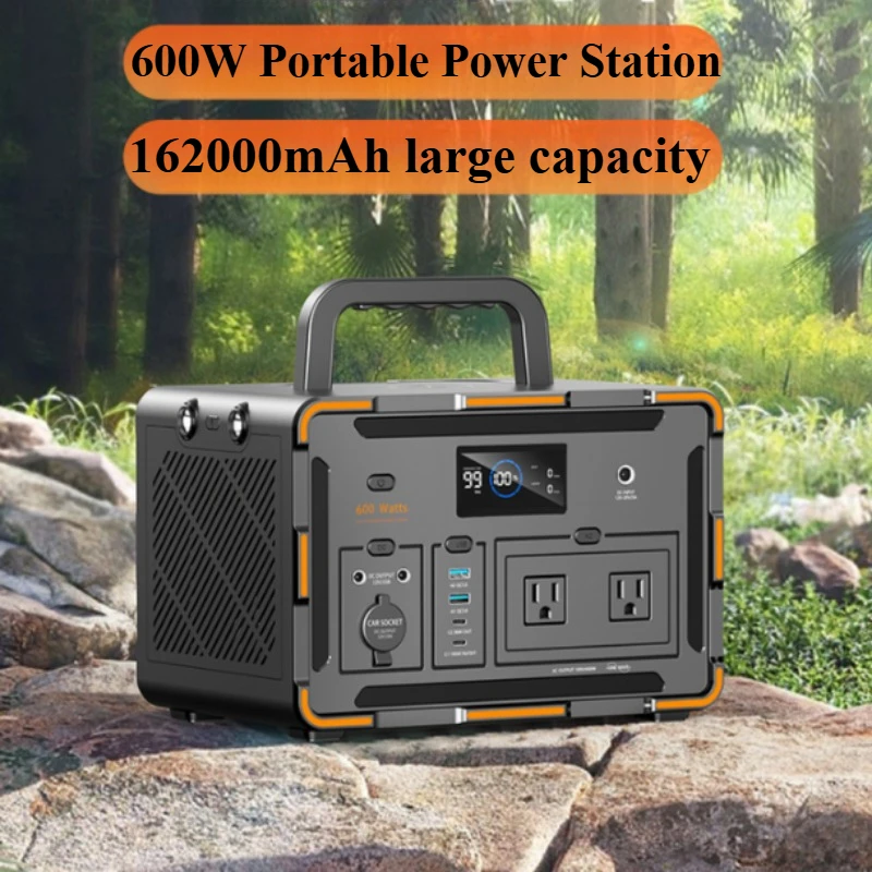 300w Portable Power Station 599Wh 80000mAh solar generetor 220V/110V Outdoor Emergency Mobile Power Bank for Home Use Camping