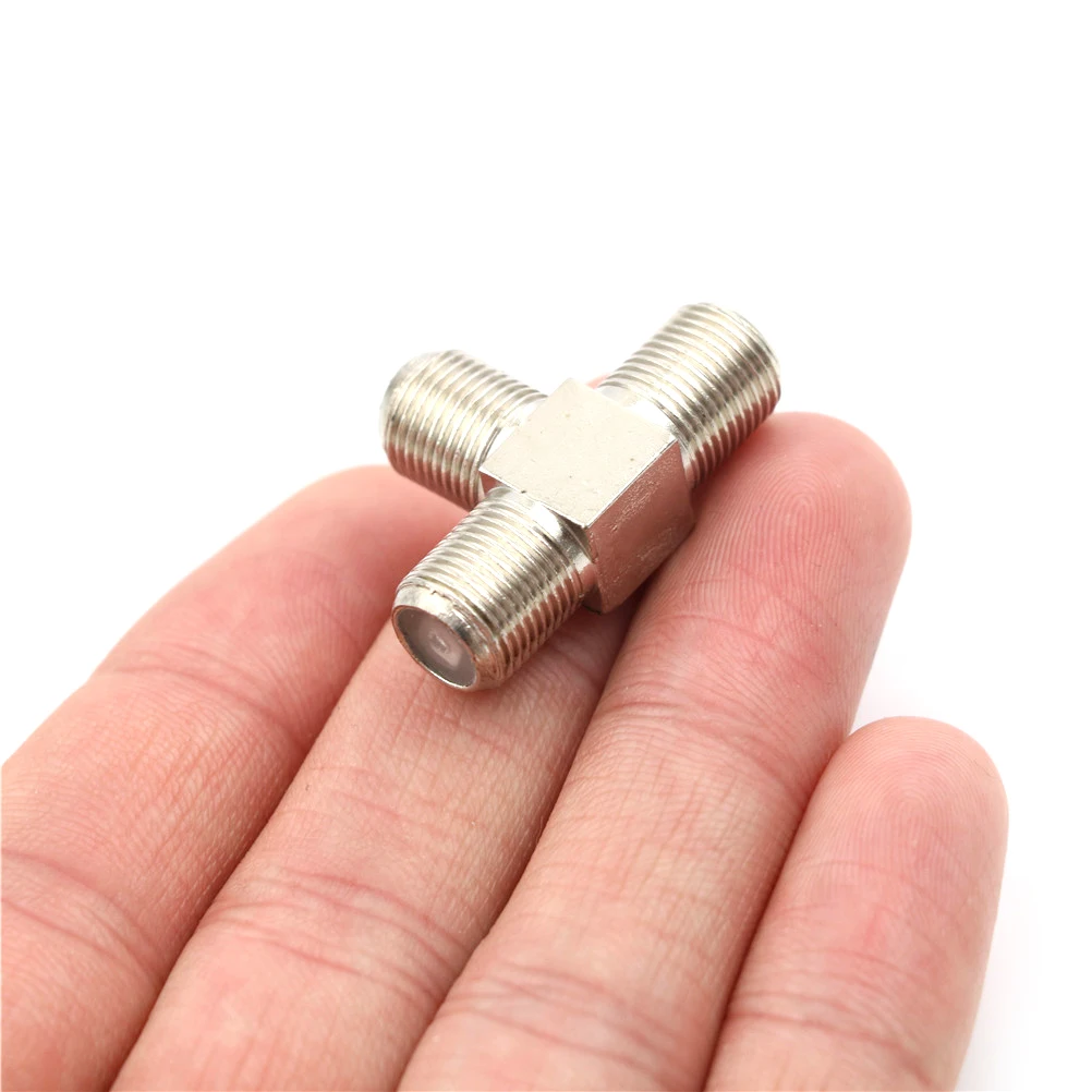 Tv Aerial Freeview Virgin Media Zilverdraad F Socket T Splitter Adapter Kabel Diamater 9Mm Groothandel