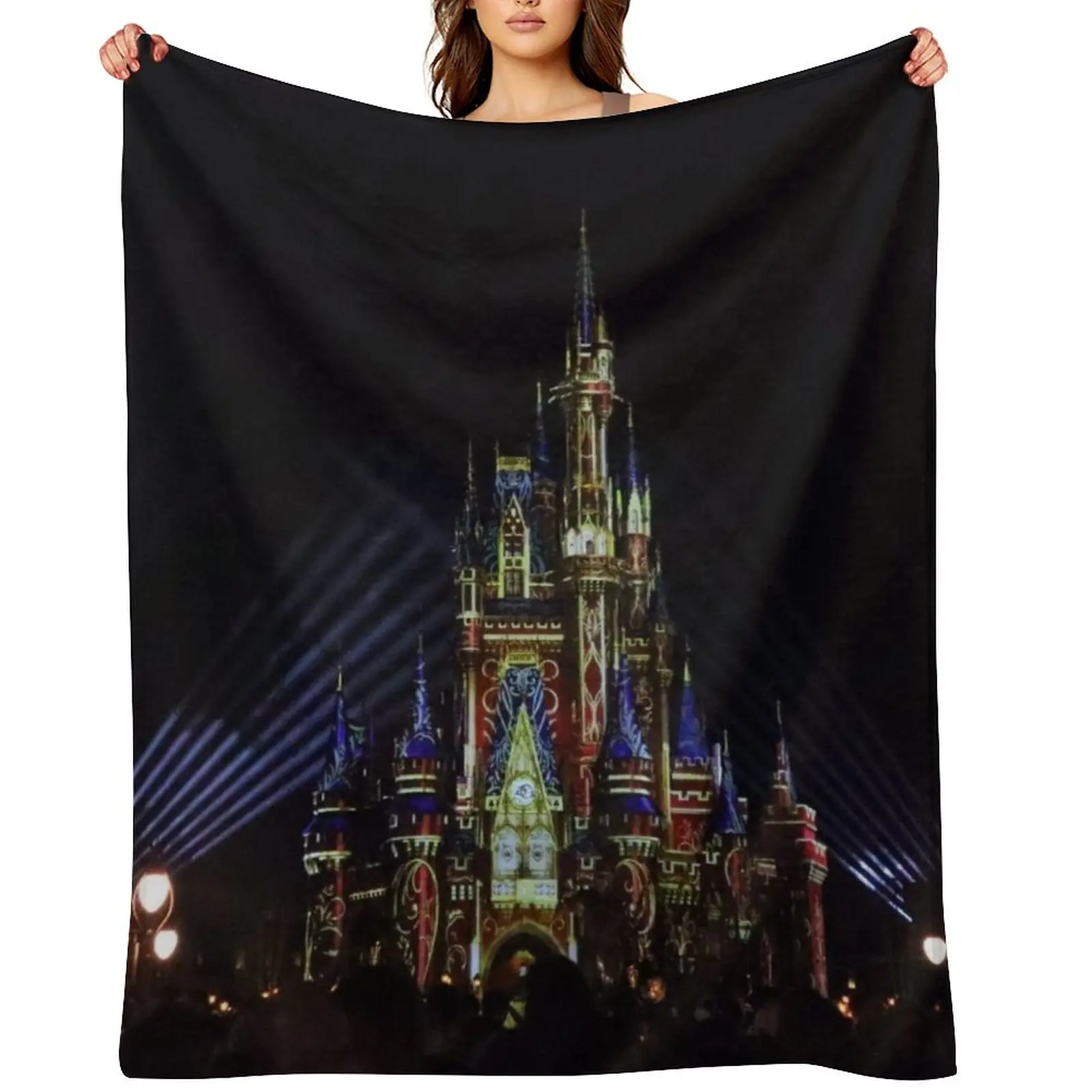 

Happily Ever After Castle Throw Blanket Decorative Sofas Comforter For Baby Beach Blankets