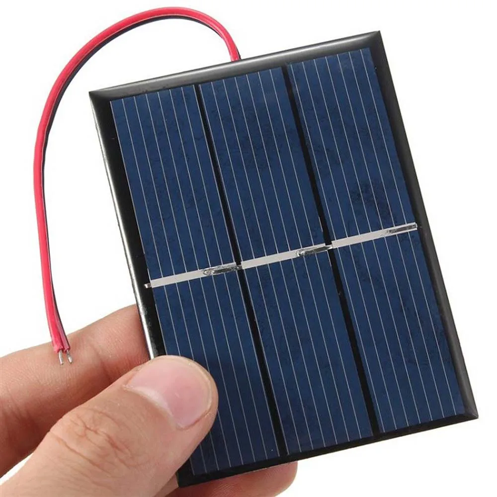 0.65W 1.5V Diy Solar Panel With Line Solar Dripping Panel DIY Solar Panel 60*80*3MM For School Toy Children Toy Fan Light