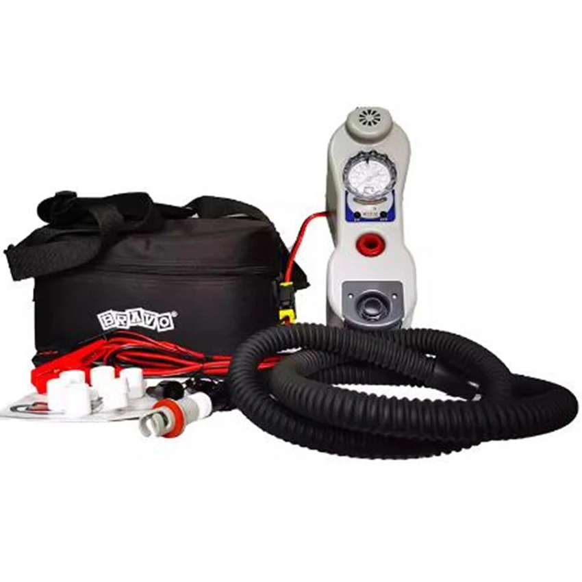 BRAVO On-board Marine Air Pump DC 12V Electric Air Pump Marine For Inflatable Boat /Sofa/ Bed/ Pool Air Flow 500L/min