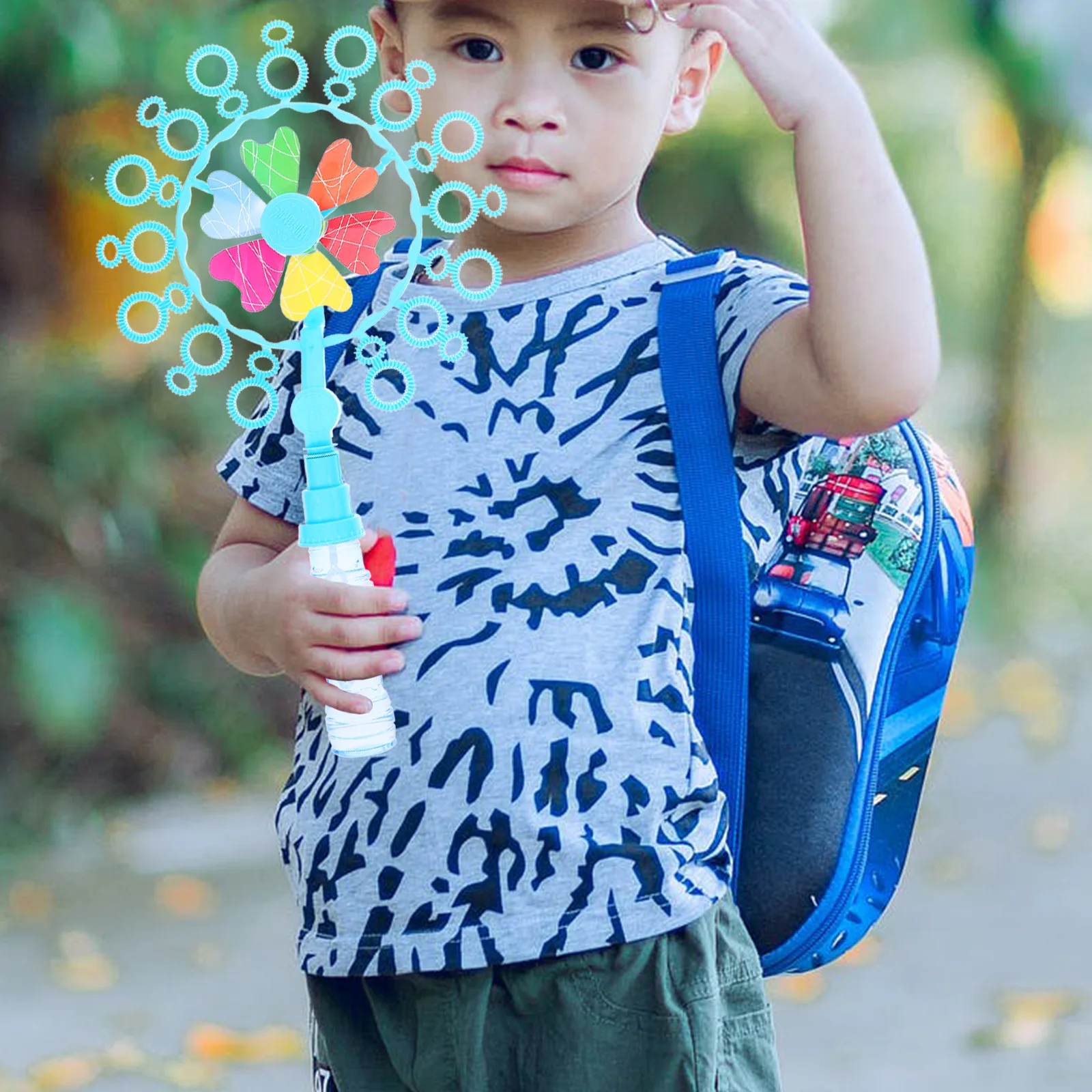 Windmill Bubble Machine Blower for Kids Blowers Cartoon Maker Cute Makers Fully Automatic