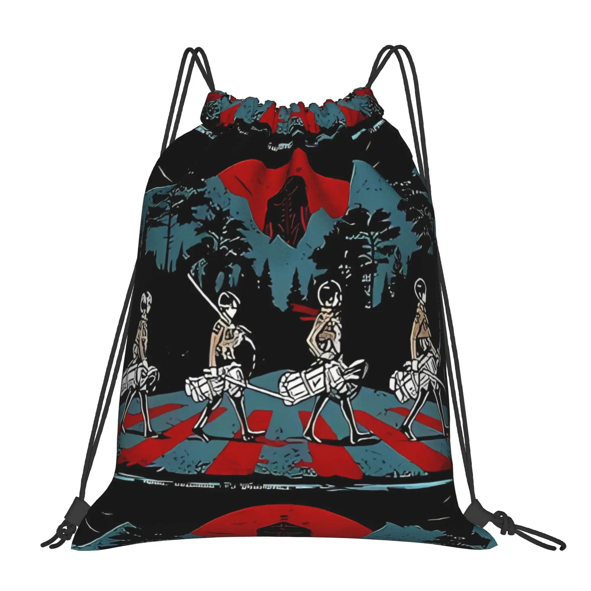 Aont Crossing aAttack-on-Titan Portable Travel Riding Gym Drawstring Storage Sporty Backpacks