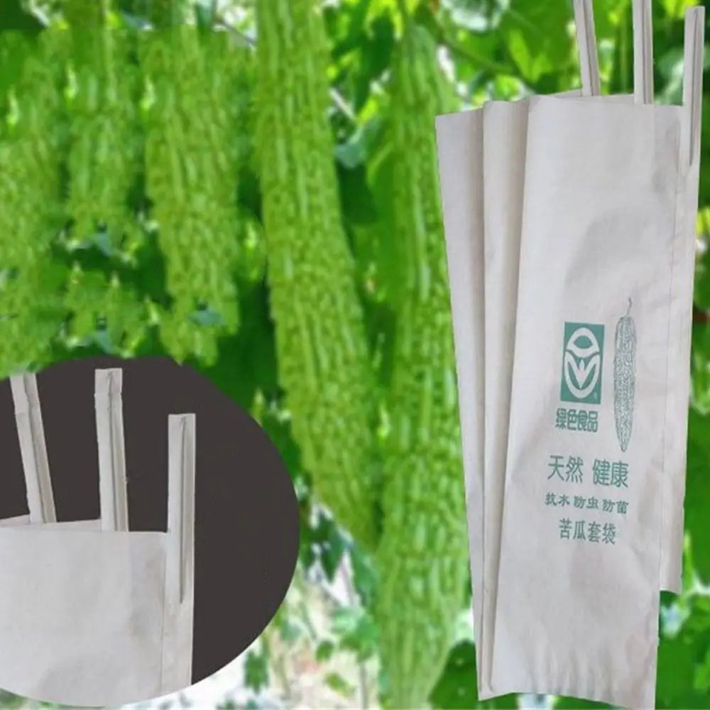 

100pcs Breathable Balsam Pear Protection Bags Generic Against Insect Loofah Grow Bags Practical Vegetable Protection Cover