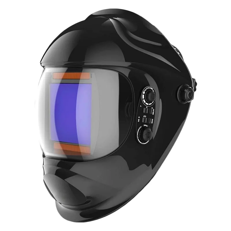 

Сварочный шлем с автоматическим затемнением, полусферическая линза 4C, 4 дуговых датчика, широкий оттенок 4 ~ 5/9-9/13 для TIG MIG