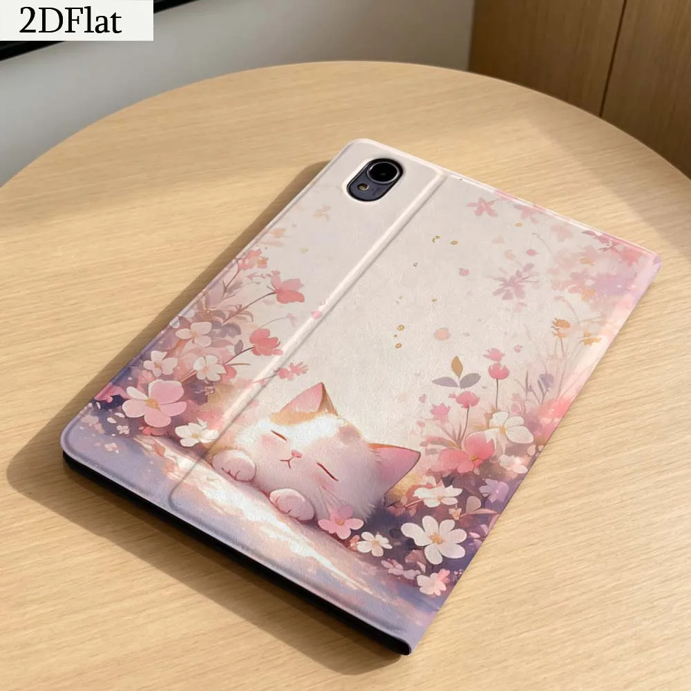 Cartoon Kitten Sunset Bed For Honor Tab Magic Pad GT X9a 6 X9 X8A X8 V8 V7 9 V9 8 2 3 4 13.3 10 Pro Inch Tablet Case Gift