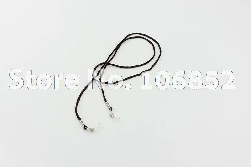 JX001 100pcs BROWN color Nylon eyeglasses cord spectacle sunglasses chain reading glasses Eyewear holder with CLEAR TIP