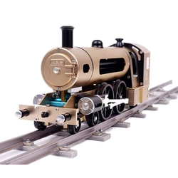 387pcs DIY Boutique Model Mechanical Metal Train Toy Electric Steam Track Small Train Set Children's Gift Assembly Kit