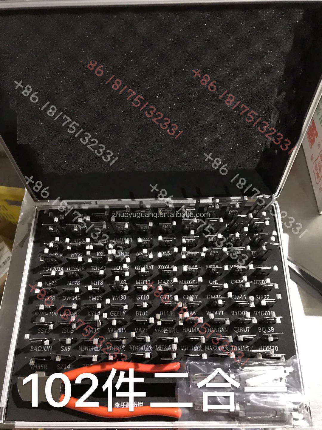 LISHI Original 102 PCS 2 in 1 Auto Decoder and Lock Pick Set Locksmith Tools Lock Smith Tool Locksmith Supplies