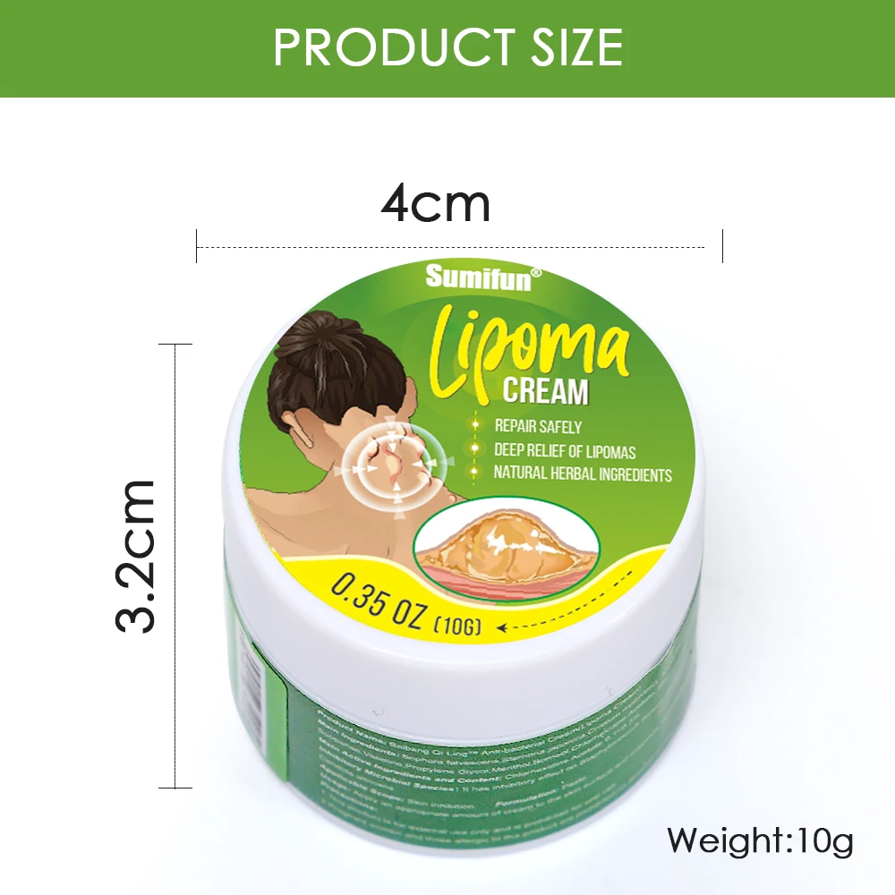 10g Sumifun Lipoma Removal Cream Relief Pain Treat Skin Swelling Lipolysis Cellulite Fat Lump Nodule Removal Ointment Plaster