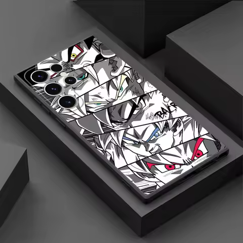 Soft Cover Phone Case for Samsung Galaxy S21 S24 S23 FE S25 Ultra S22 Plus S21+ S20 FE S24Ultra DragonS BallS