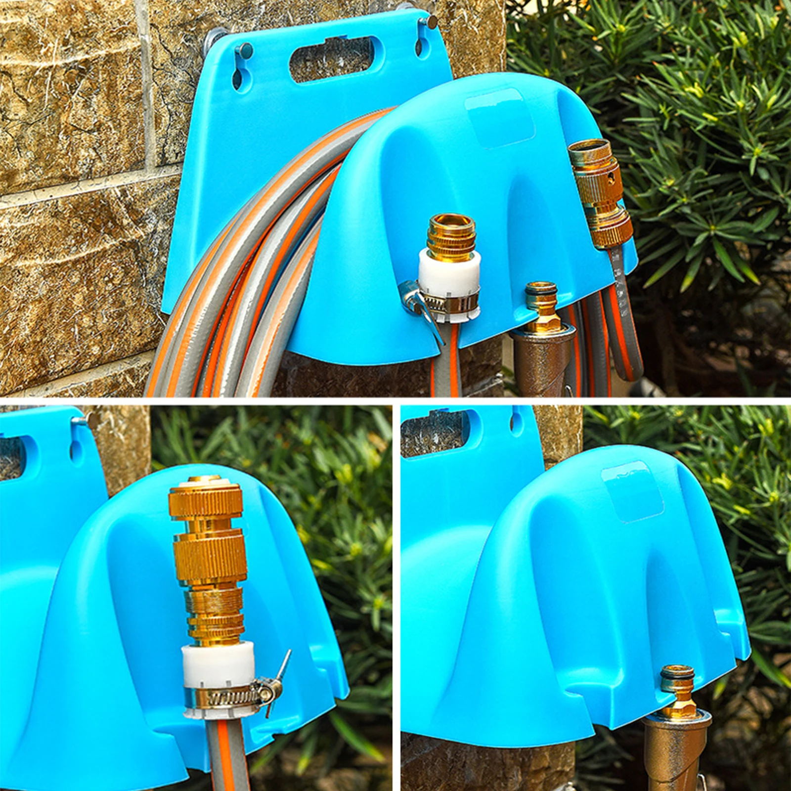 Hose Holder Wall Mount Hose Holder Garden Hose Reel Holder Hose Reel Holder Watering Hose Storage Rack for Cords and Hoses